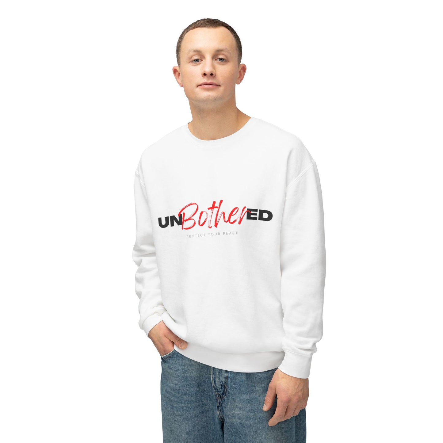 Unbothered | Unisex Lightweight Crewneck Sweatshirt