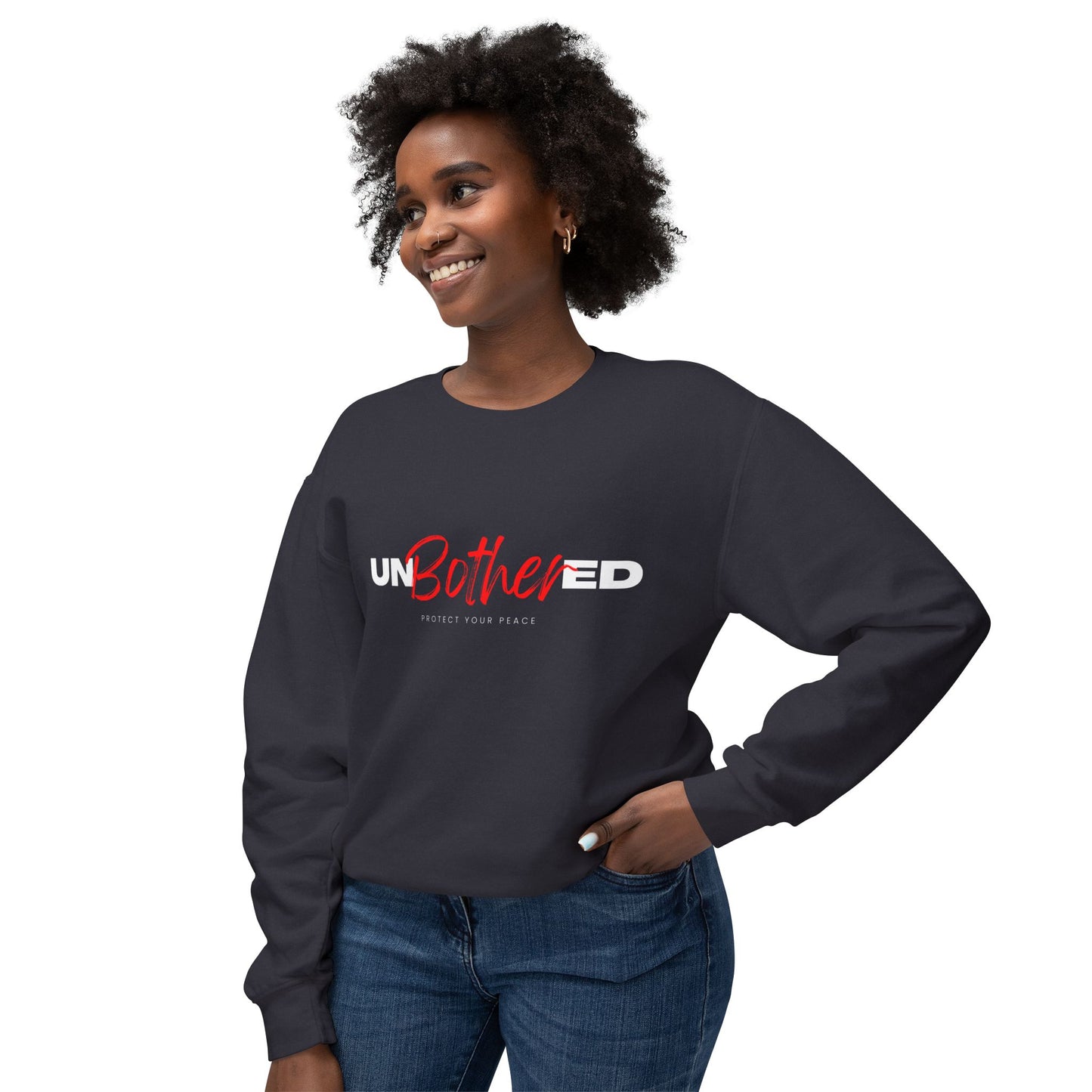 Unbothered | Unisex Lightweight Crewneck Sweatshirt
