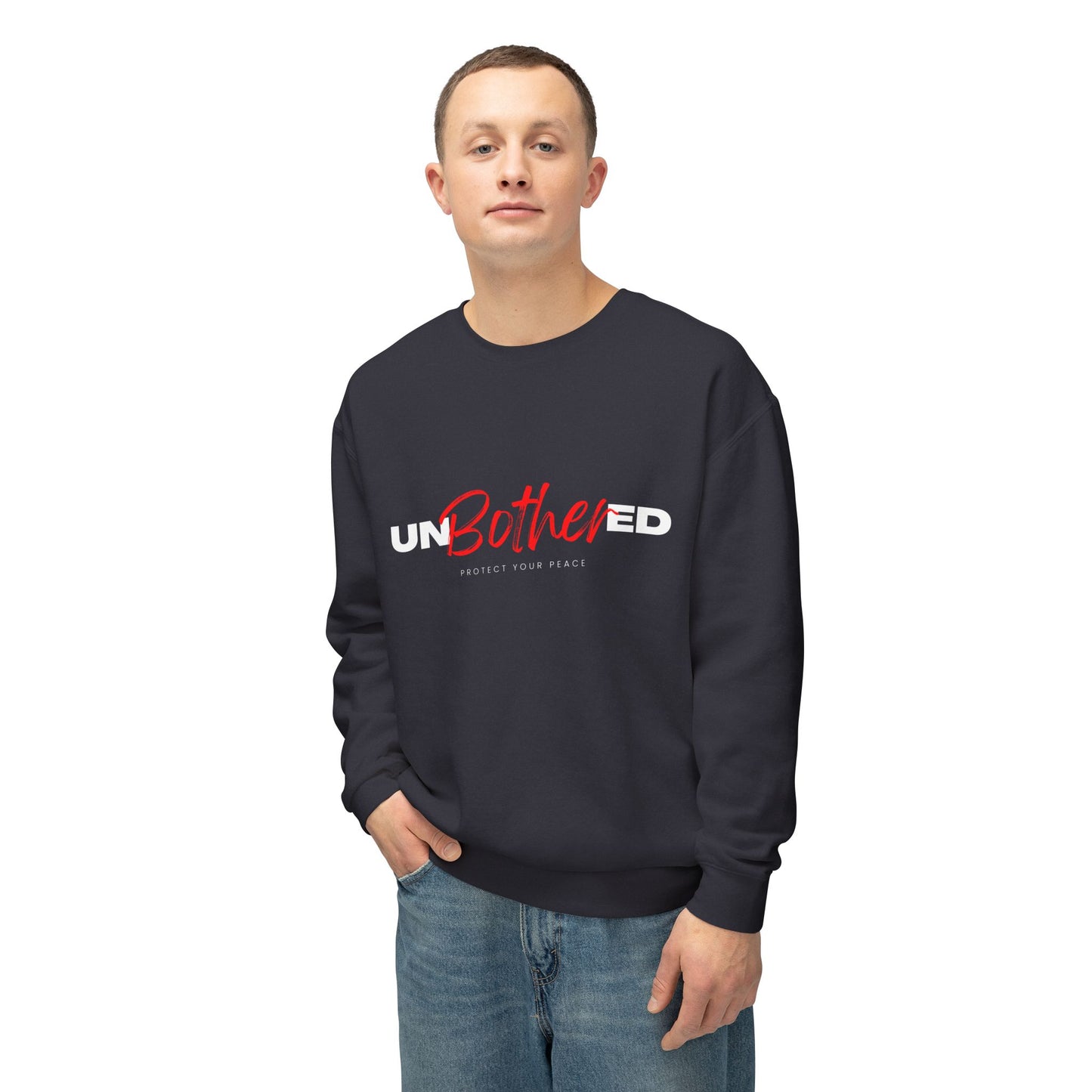Unbothered | Unisex Lightweight Crewneck Sweatshirt